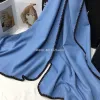 New order style cross-border scarf wholesale, e-commerce live streaming, small quantity in stock, shell edge, single color supply chain Application Scenario